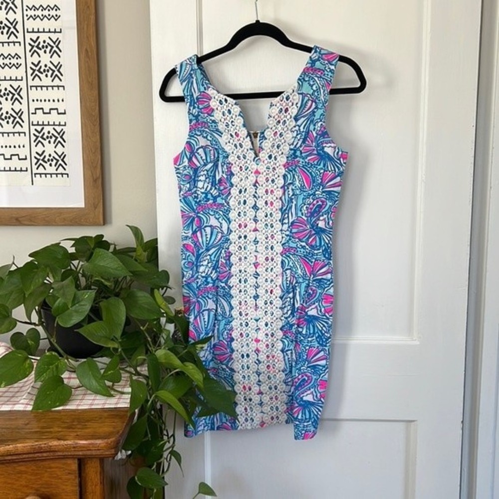Lilly Pulitzer for Target Mini Dress, Blue & Pink, Size 6